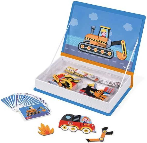 Dėlionė Janod Magnetibook Pojazdy