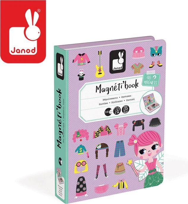 Dėlionė Janod Magnetibook Costumes Girl