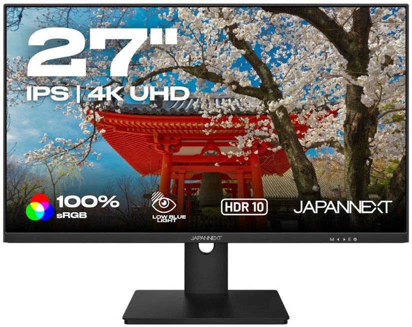 Carruzzo JAPANNEXT JN-IPS270UHD60F kompiuterio monitorius 68,6 cm (27″) 3840 x 2160 pikseliai 4K Ultra HD LED Juoda