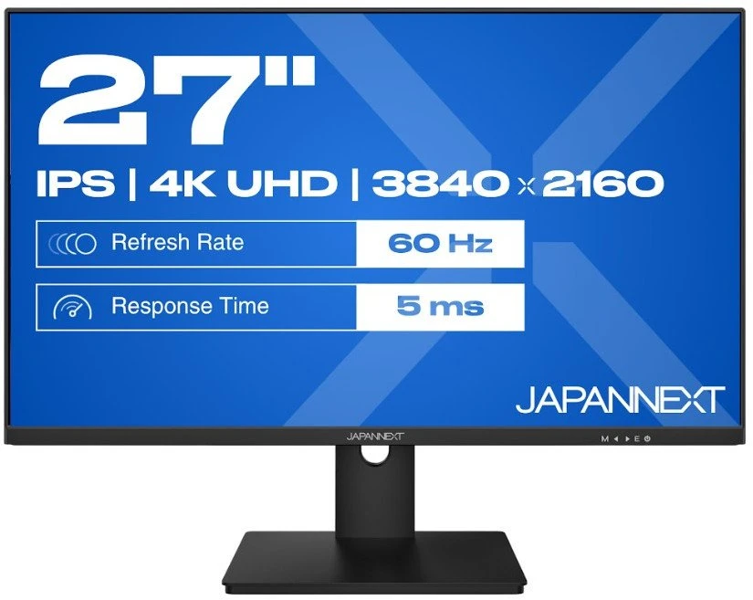 Carruzzo JAPANNEXT JN-IPS270UHD60F kompiuterio monitorius 68,6 cm (27″) 3840 x 2160 pikseliai 4K Ultra HD LED Juoda