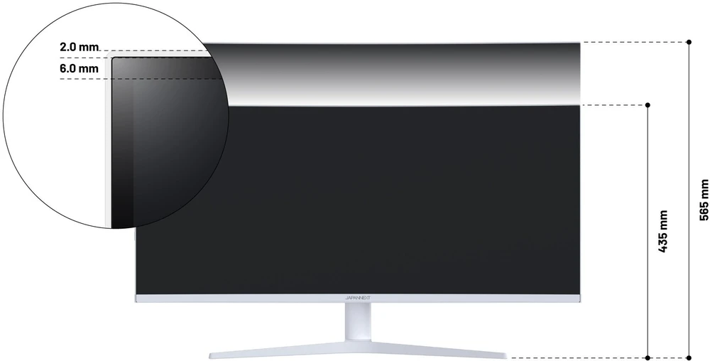Nezatříděno Carruzzo JAPANNEXT JN-IPS340UWQHD60C-C65W-HS-W kompiuterio monitorius 86,4 cm (34″) 3440 x 1440 pikseliai UltraWide Quad HD LCD Juoda