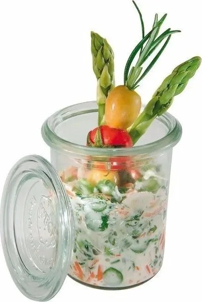 Jata WECK Stiklainis su dangteliu 0,25 l, 4 vnt. rinkinys