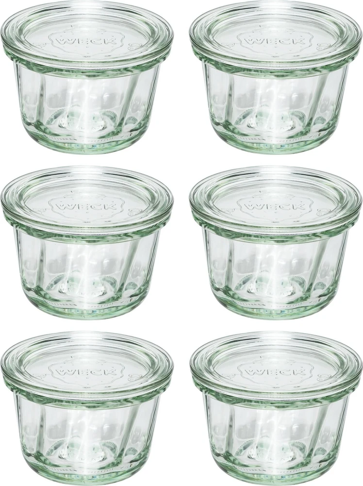 Jata WECK Round Rim Jar Muffin 165 ml, 6 vnt.