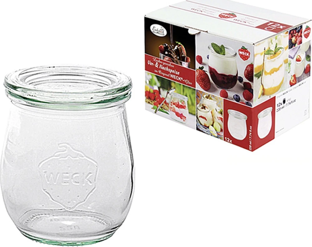 Jata WECK Tulip Jar 220ml Set of 12
