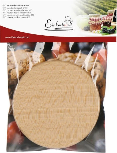 Jata WECK Wooden Lid 100mm Beech