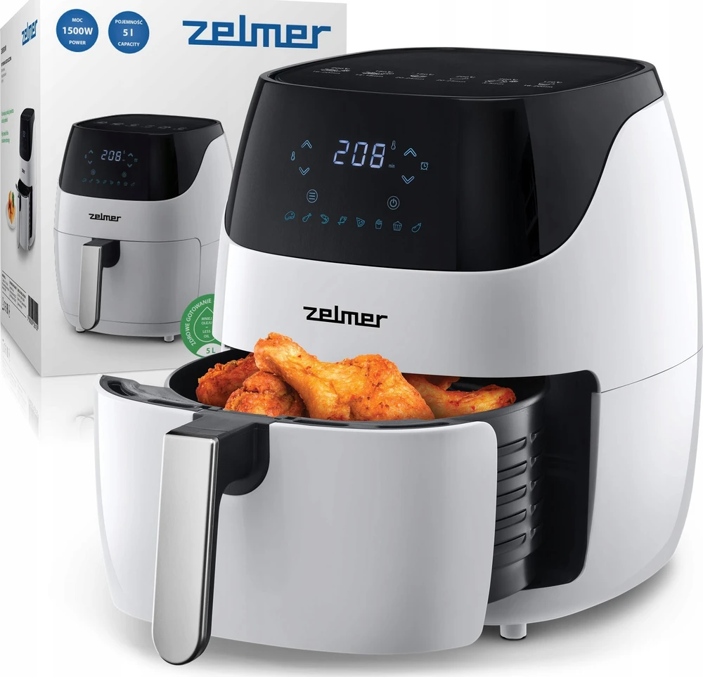 Gruzdintuvė Ölfreie Fritteuse Zelmer ZAF5501W, 5 Liter, 1500 W