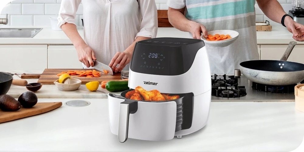 Gruzdintuvė Ölfreie Fritteuse Zelmer ZAF5501W, 5 Liter, 1500 W