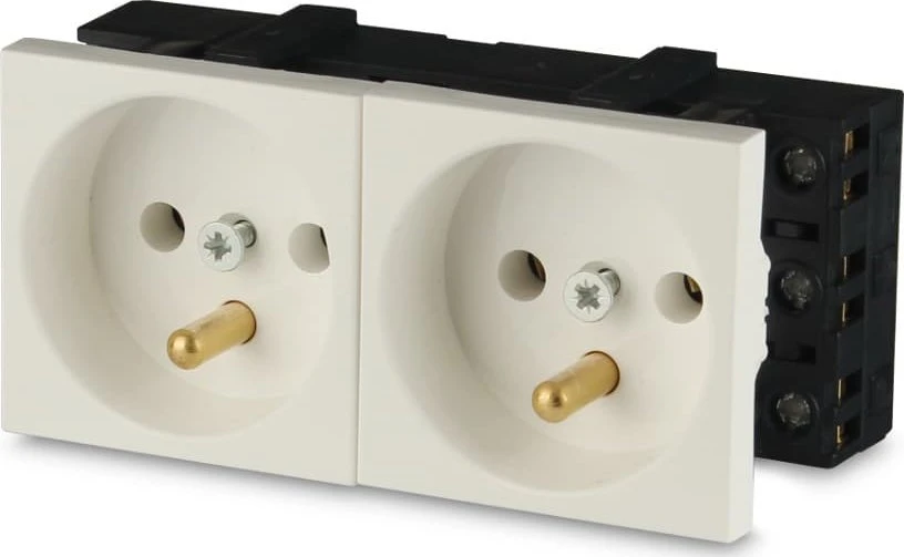 Javel 2M dvigubas elektros lizdas