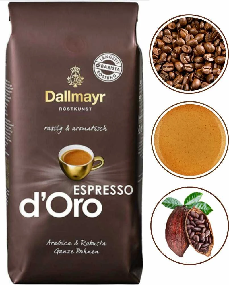 Kavos pupelės DALLMAYR Espresso d`Oro, 1kg