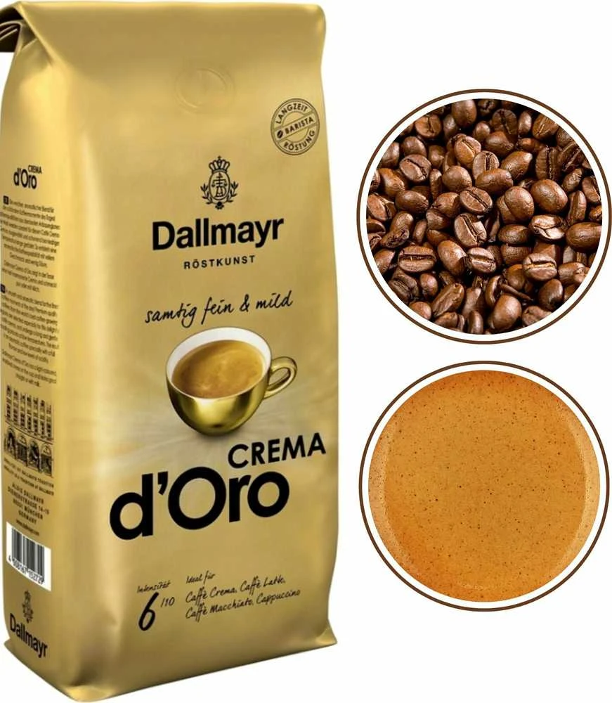 Kavos pupelės Dallmayr Crema D'Oro 1kg