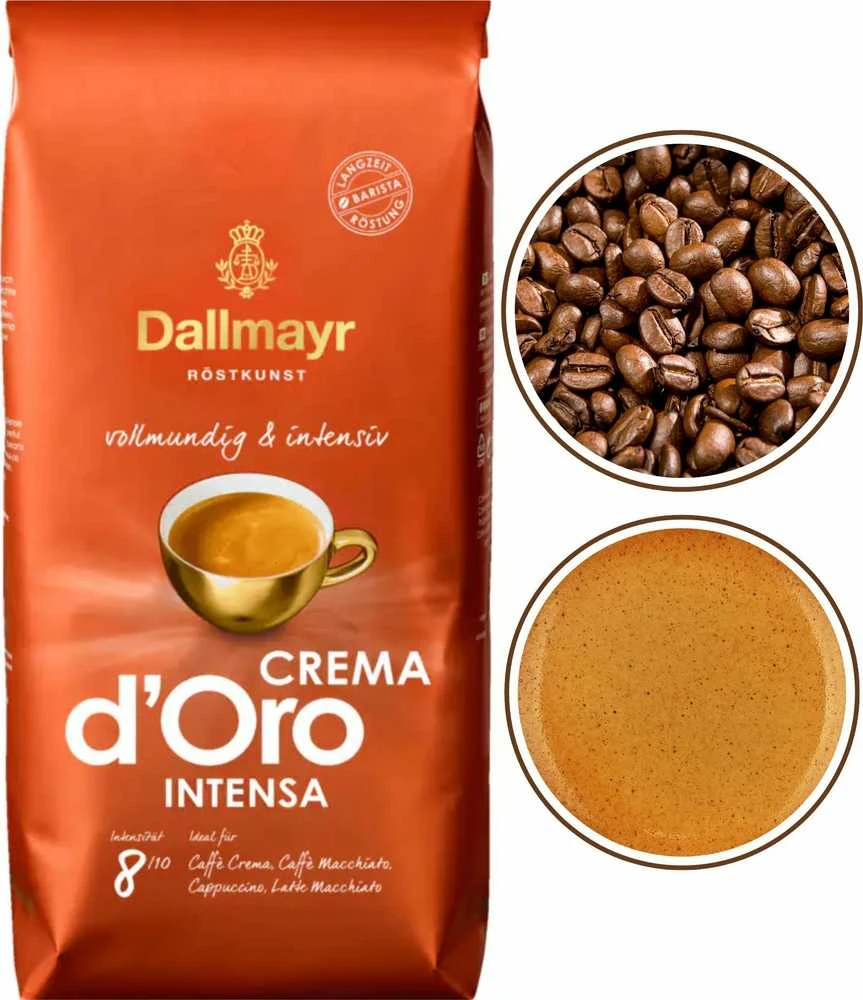 Kavos pupelės Dallmayr Crema d'Oro Intensa 1kg