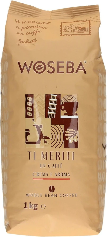 Kavos pupelės Woseba Ti Meriti Krem i Aromat 1kg