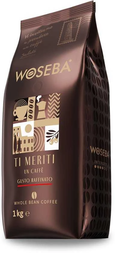 Javų kava Woseba Woseba TI Meriti Gusto Raffinato 1kg kavos grūdų