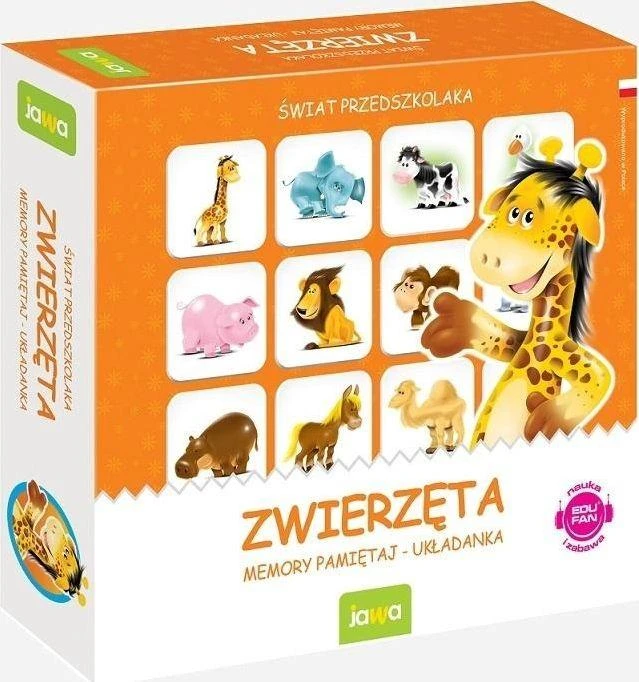 Jawa Stalo žaidimas Memory Animals