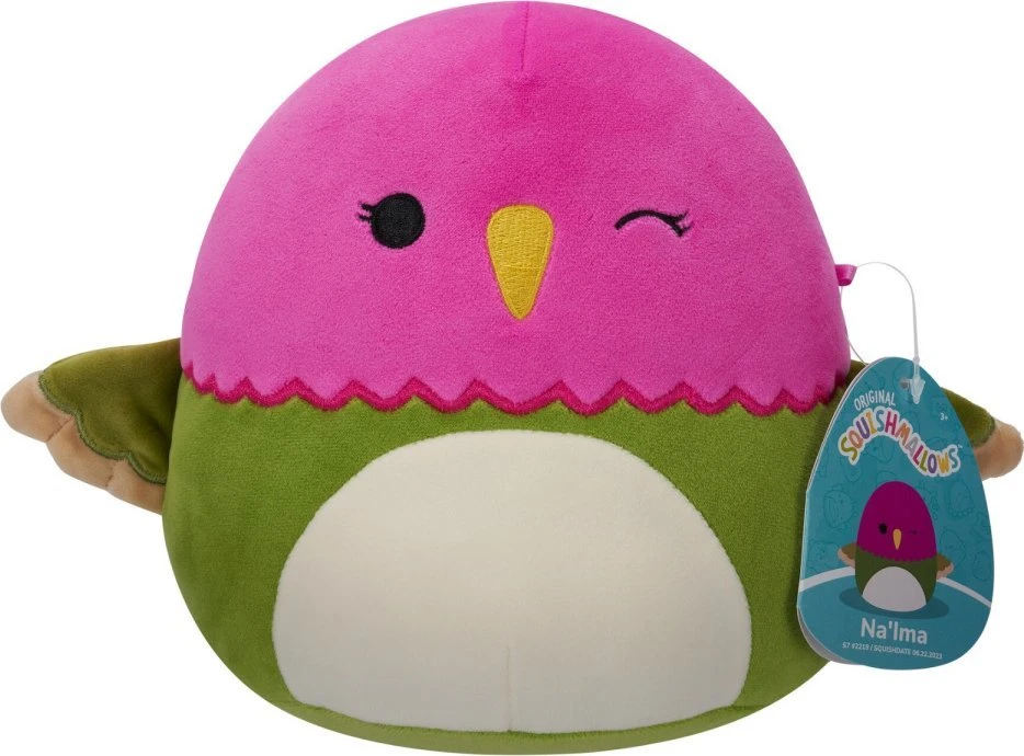SQUISHMALLOWS P18 Pliušinis žaislas - Mielas kolibris, 19 cm