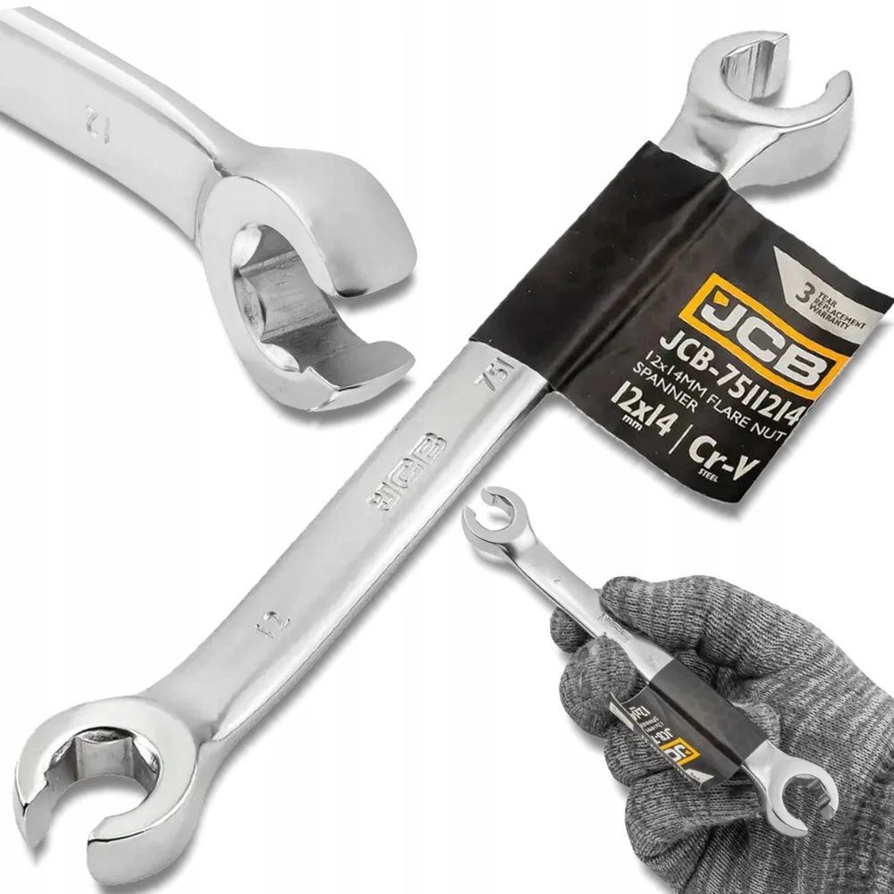 JCB 12 mm x 14 mm veržliaraktis su daliniu žiedu
