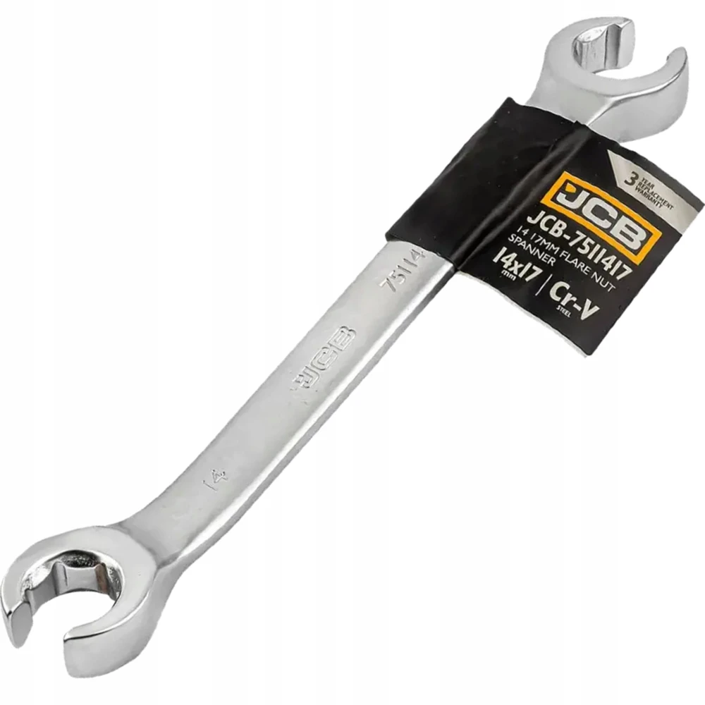 JCB 14 mm x 17 mm suskirstytas žiedinis veržliaraktis