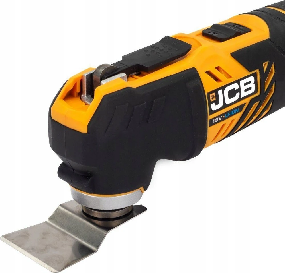 JCB 18V vibruojantis daugiafunkcis įrankis (2Ah baterija, įkroviklis, krepšys)