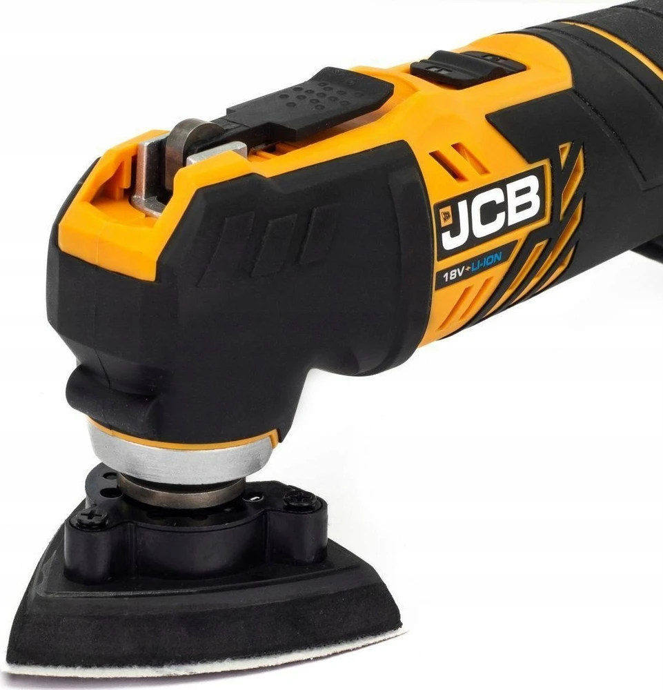 JCB 18V vibruojantis daugiafunkcis įrankis (2Ah baterija, įkroviklis, krepšys)