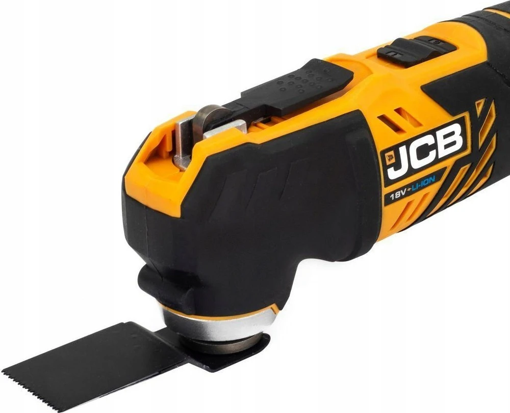 JCB 18V vibruojantis daugiafunkcis įrankis (2Ah baterija, įkroviklis, krepšys)