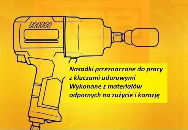 JCB Nasadka-bit smūginis 3/4'' 19mm (6-kątna)