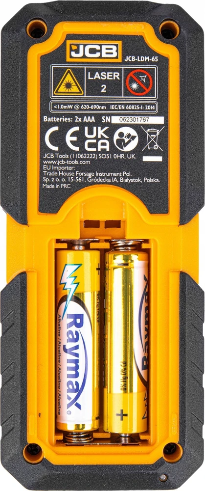 Lazerinis atstumų matuoklis JCB LDM-65