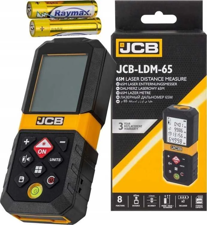Lazerinis atstumų matuoklis JCB LDM-65