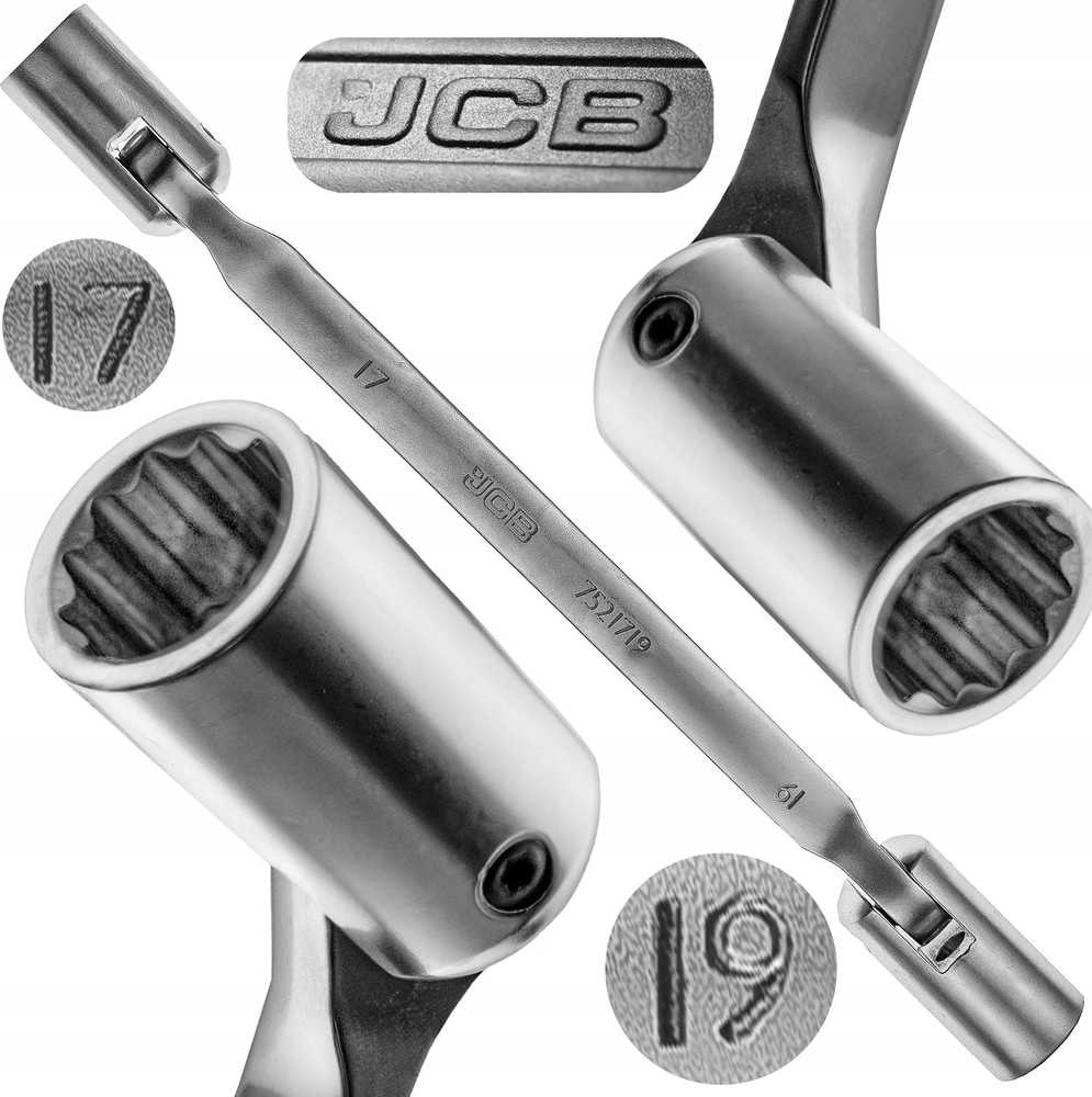 JCB JCB KLUCZ NASADOWY DWUSTRONNY 17x19mm