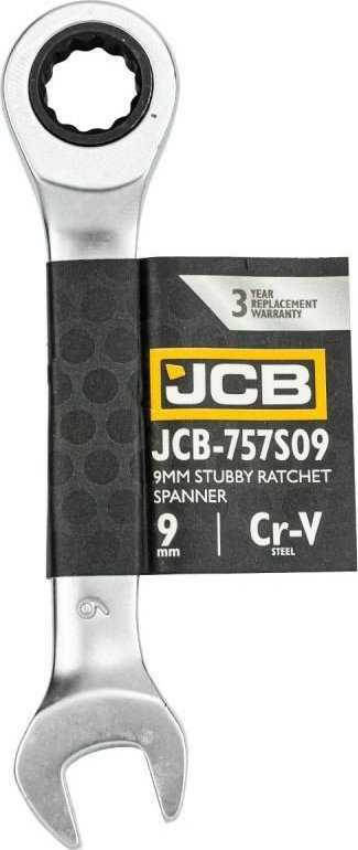 JCB KLUCZ PŁASKO-OCZKOWY Z GRZECHOTKĄ KRÓTKI 9mm