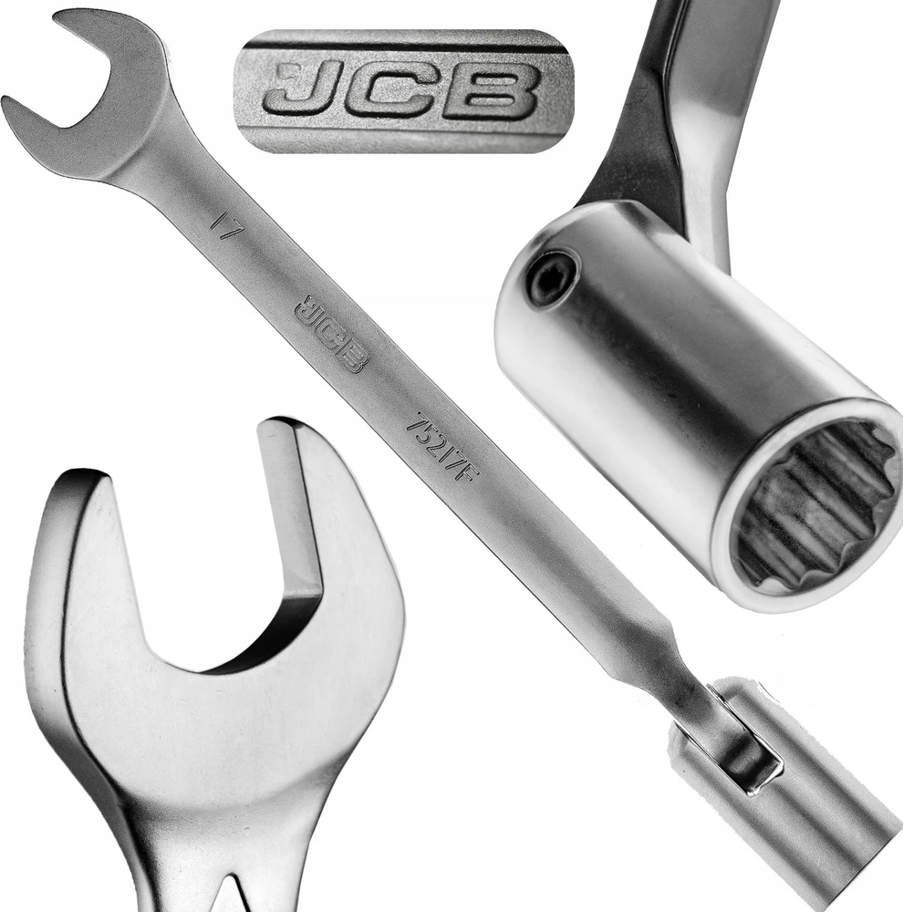 JCB 17 mm JUNGTINĖS ATVIRAUS LIŠTO VERŽTAKLIS