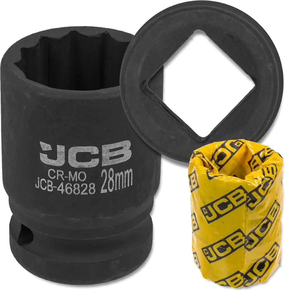 JCB JCB Smūginė galvutė 3/4'' 28 mm 12-kampė Cr-Mo veržliarakčio galvutė