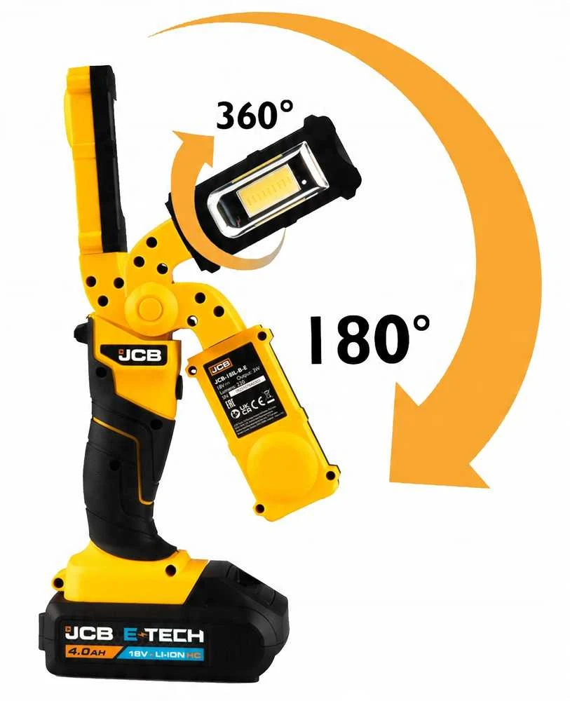 «JCB LED lempa 18 V (be akumuliatoriaus)»
