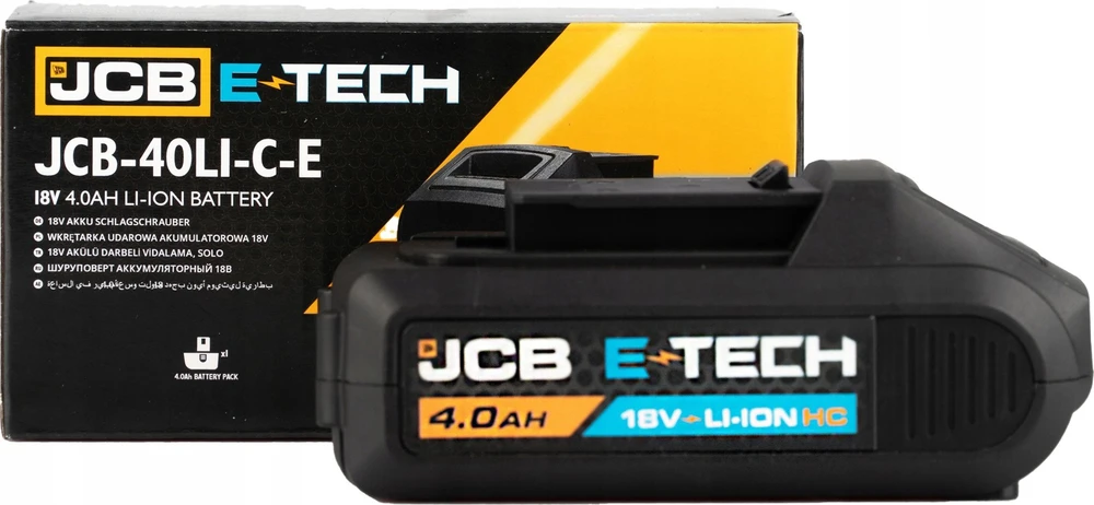 JCB 18V 4.0Ah akumuliatorius su pakuote