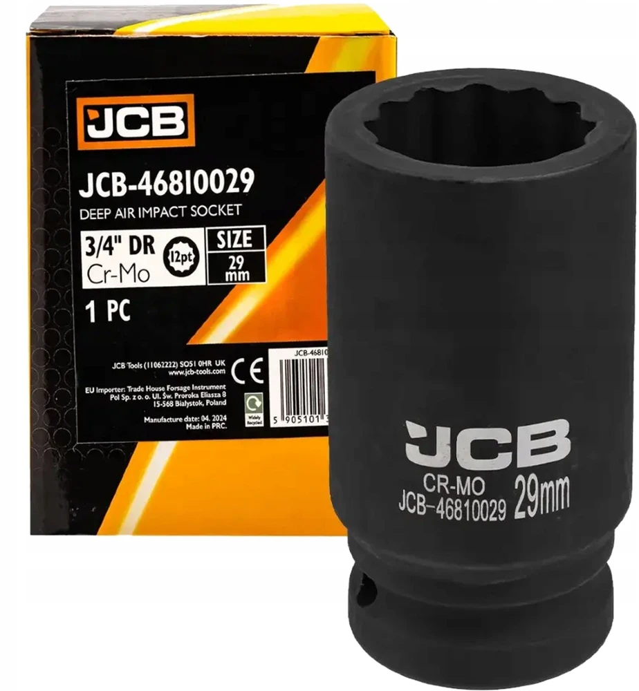 JCB Nasadka smūginis gili 3/4'' 29mm (12-kątna)