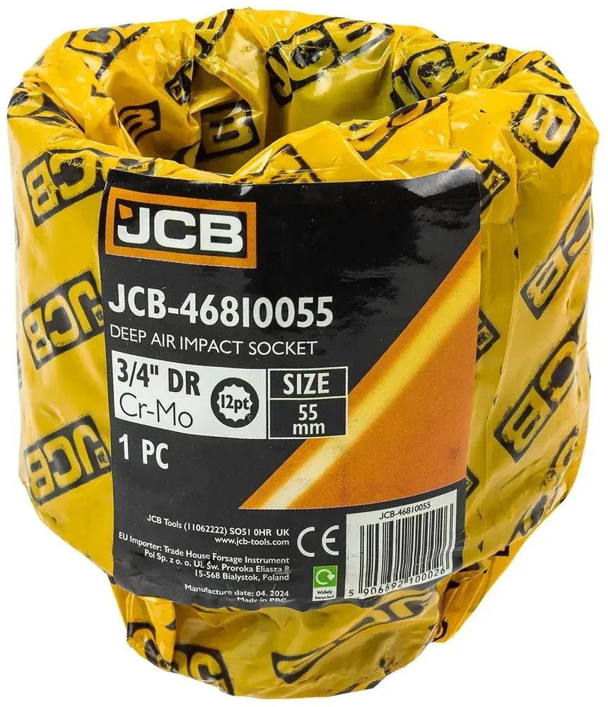 JCB Nasadka smūginis gili 3/4'' 55mm (12-kątna)