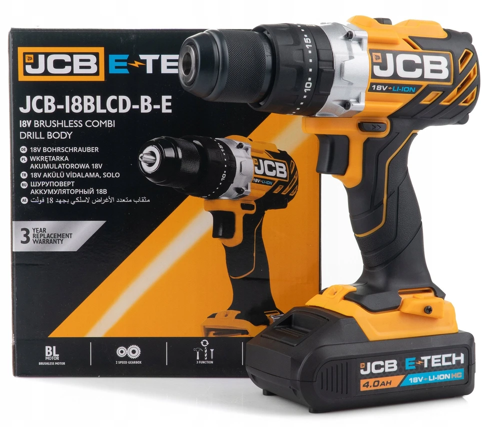 JCB Suktuvas - gręžtuvas akumuliatorinė 18V (be akumuliatoriaus ir kroviklio)