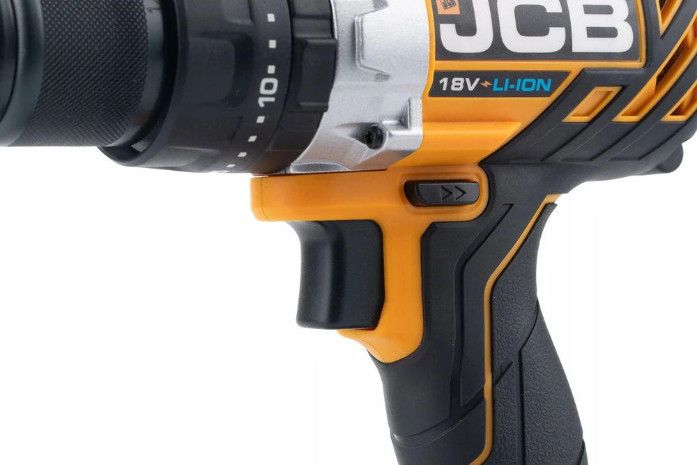 JCB akumuliatorinis suktuvas - valdymo mygtukų stambus planas