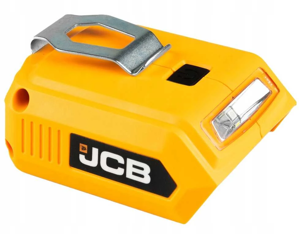 JCB USB įkrovimo adapteris su LED žibintuvėliu