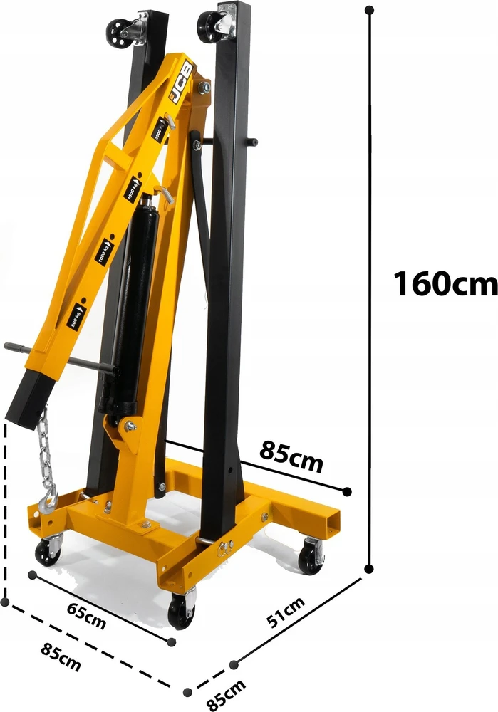 JCB 2T sulankstomas dirbtuvių kranas 365-1930mm