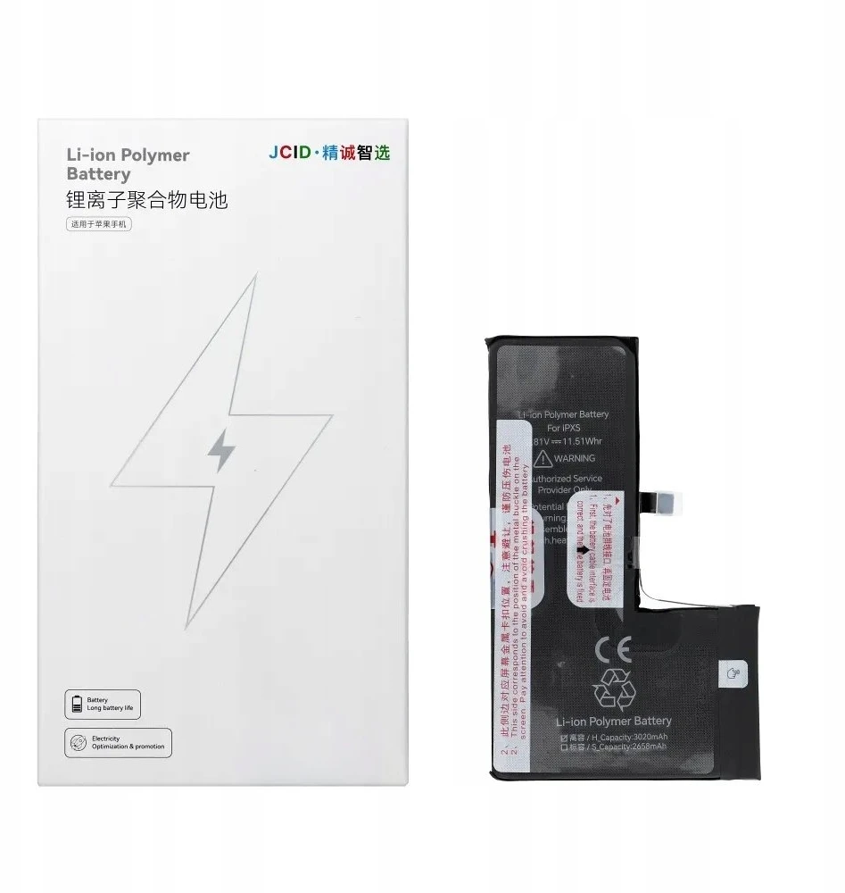 JCID iPhone Xs baterija 3020 mAh (didelės talpos)