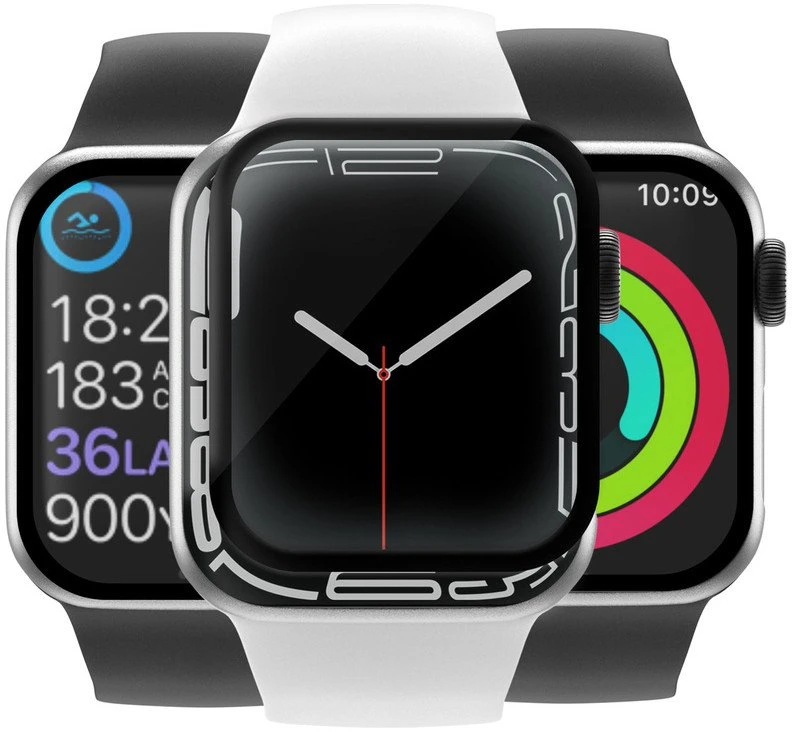 Jcpal JCPal 3D apsauginė plėvelė „Armor“ Apple Watch ekrano apsauga, skirta Apple Watch Series 4/5/6-osios/SE – (44 mm)
