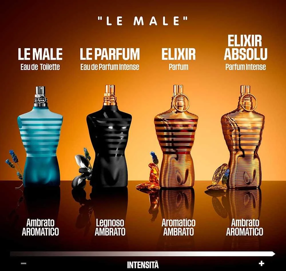 Jean Paul Gaultier Le Male Eliksyras Absolu Parfum Intense PP kvepalai vyrams, 75 ml