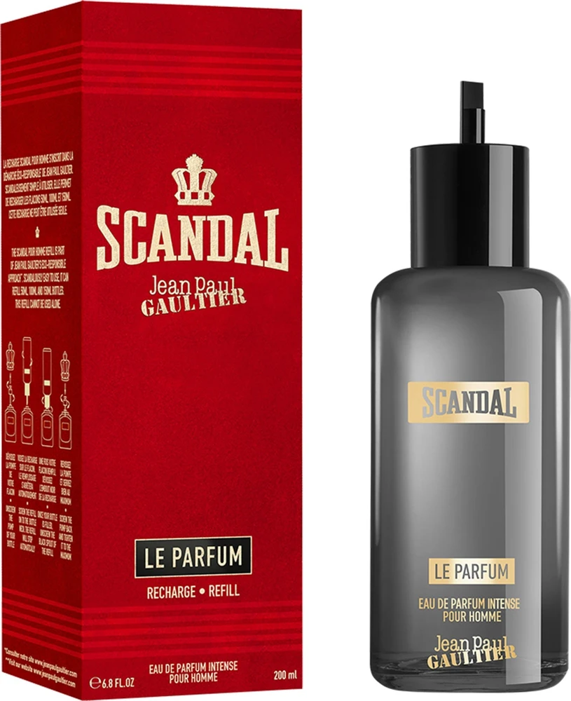 Jean Paul Gaultier Scandal Pour Homme Le Parfum EDP Intense Refill intensyvaus parfumuoto vandens vyrams papildymas, 200 ml