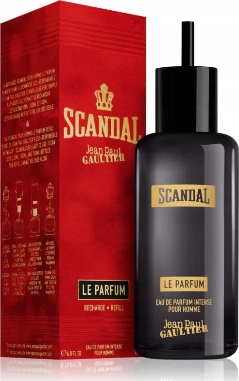 Jean Paul Gaultier Scandal Pour Homme Le Parfum EDP Intense Refill intensyvaus parfumuoto vandens vyrams papildymas, 200 ml