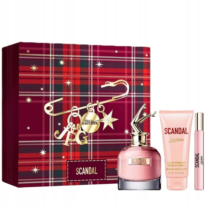 Jean Paul Gaultier Scandal rinkinys moterims (EDP, 80 ml + kūno losjonas, 75 ml + EDP, 10 ml)