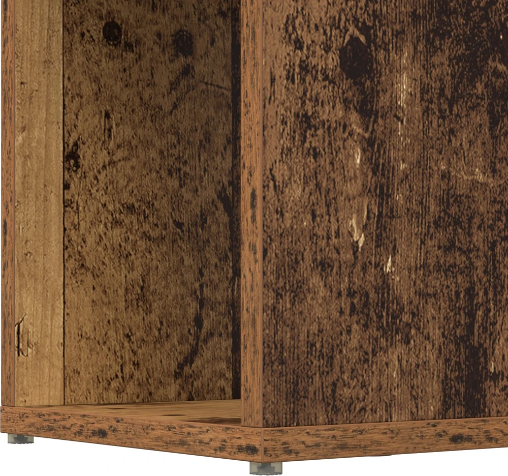 TV staliukas TV spintelių komplektas 80 x 24 x 156 cm Ruda Apdirbta mediena