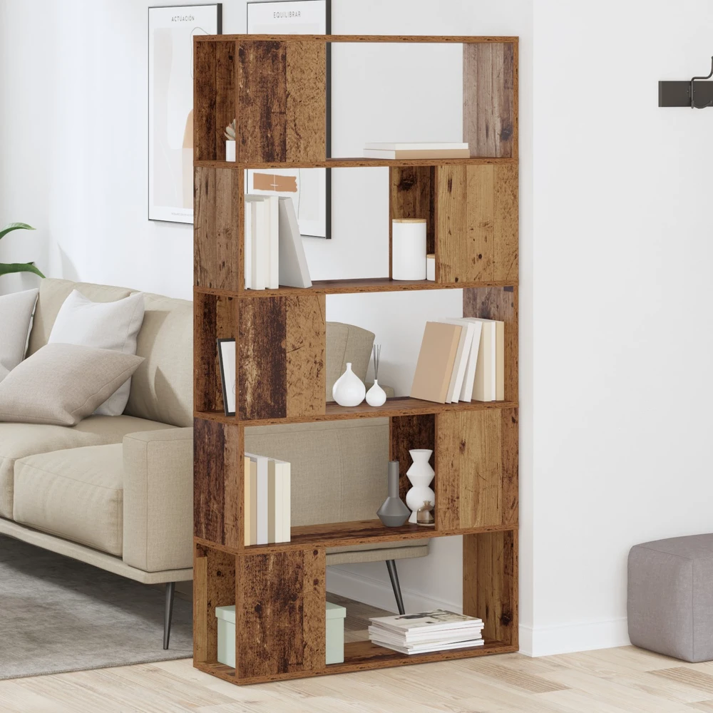 TV staliukas TV spintelių komplektas 80 x 24 x 156 cm Ruda Apdirbta mediena