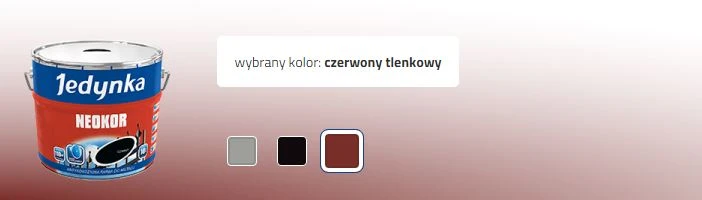 Jedynka Antikoroziniai gruntiniai dažai metalui raudoni oksido NEOKOR 0,5L