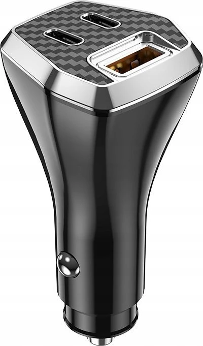JELLICO car charger F15 PD 88,5W 2xUSB-C + 1xUSB QC3.0 Juodas