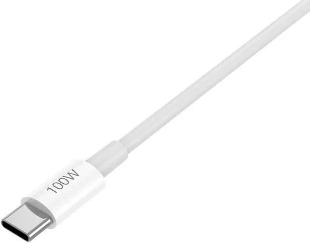 Jellico B22 Super ātrs universāls USB-C uz USB-C datu un ātrās PD 100W 20V/5A uzlādes kabelis 1m Balts